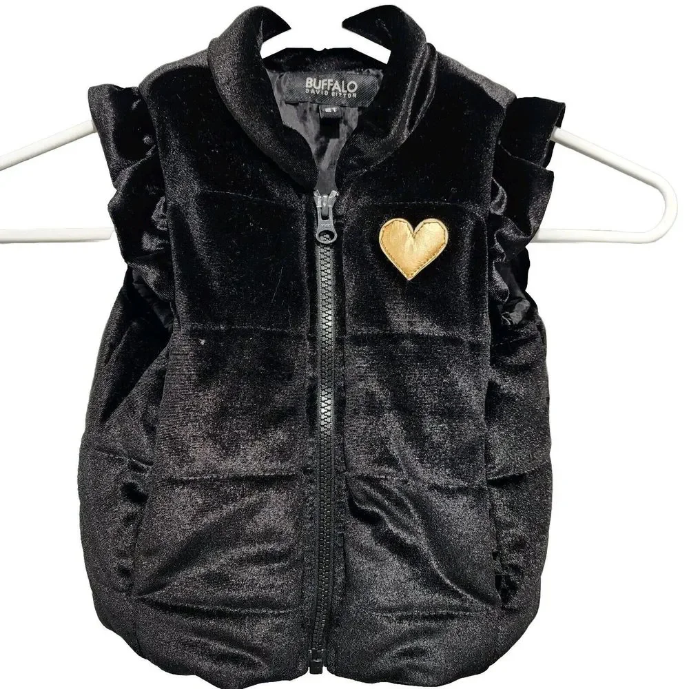 Buffalo David Bitton girl black vest Size 2T